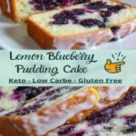 sugar free lemon blueberry pudding cake from scratch