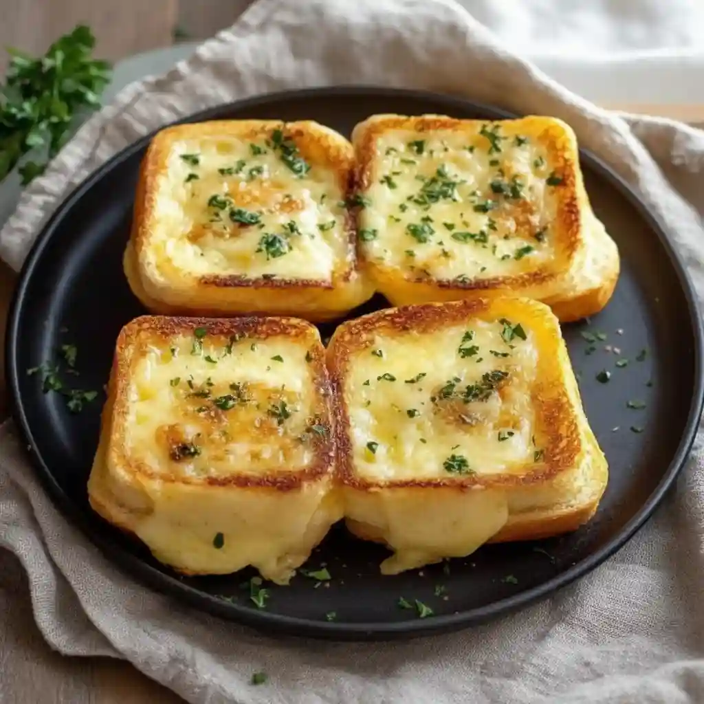 Mini grilled cheese Hawaiian rolls toasted until golden brown with melted cheese and a buttery crust