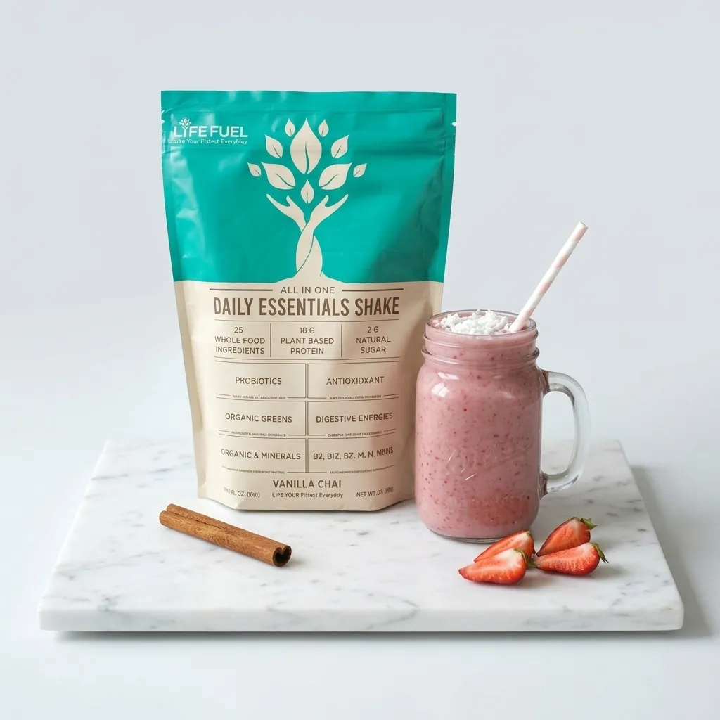 Weight loss shakes and best meal replacement shakes with a filling vanilla breakfast smoothie and protein powder mix