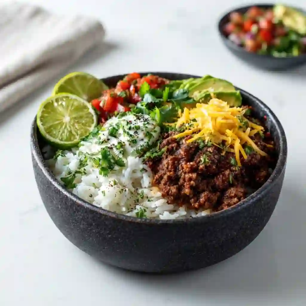 Best 8 Delicious Bowl Recipes for Easy Dinner Nights 5 Easy Taco Rice Bowl – Quick and Healthy Dinner Idea
