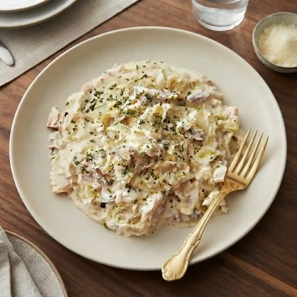 Cabbage Alfredo